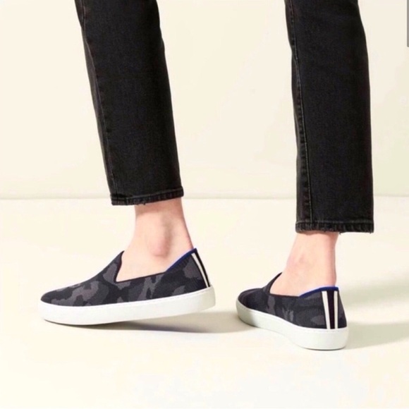 ROTHY’S Grey Camo Slide On Sneakers Women’s size 8 - Picture 16 of 16